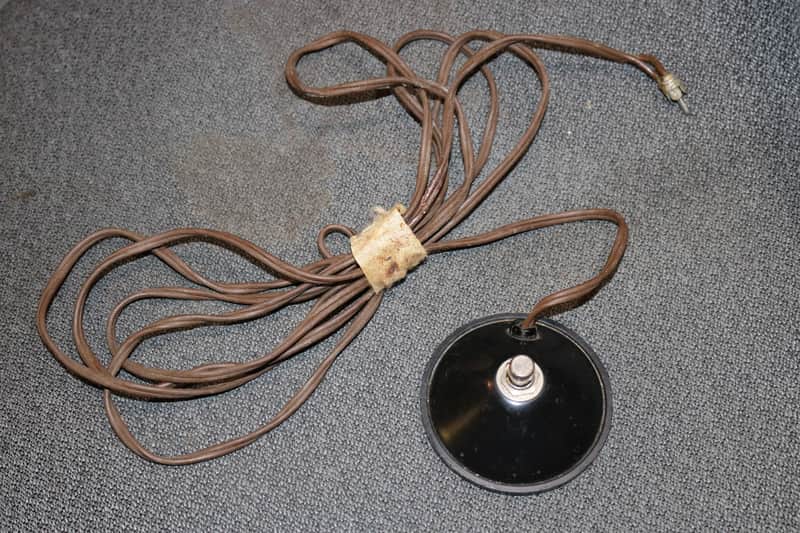 Vintage Original Early 1960s Fender 1 Button Footswitch - Brownface Blackface - No Tariffs - Good