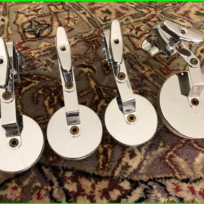 Sonor Germany HiLite Drum Chrome Clip-On Mute / Muffler / Damper ORIGINAL SET OF FOUR image 1
