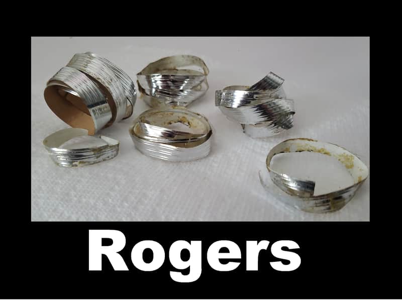 ROGERS Vintage CHROME BASS DRUM HOOP INLAY & CONCERT TRIM TAPE SWIVOMATIC HOLIDAY BIG R Original image 1