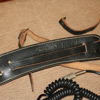 Bobby Lee Leather Guitar Strap 1960's image 3