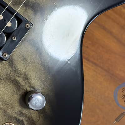 BC Rich Marion Guitar, Black Burst Quilt/Flame, 2000s | Reverb