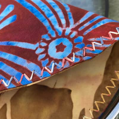 14" reversible Drum Bunny cotton drum cover - partial mute - dampener - compare to Big Fat Snare Drum Quesadilla, Drum Tortilla image 3