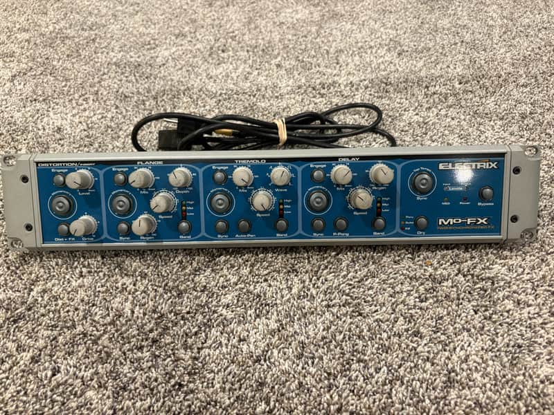 Electrix Mo-FX Time Synchronized Effects Unit 2000s - Blue image 1