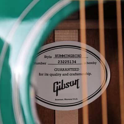 2025 Gibson Hummingbird Standard - Translucent Teal image 3