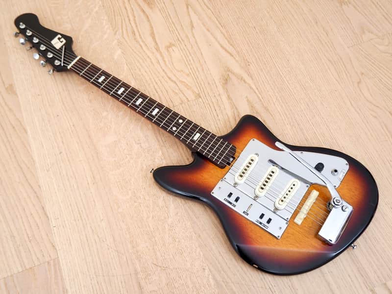 1960s Guyatone LG-130T Vintage Electric Guitar Japan w/ Gigbag
