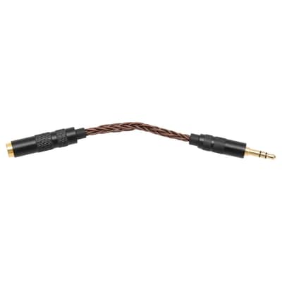 4.4mm Balanced Female to 3.5mm Stereo Male Adapter Cable, Gold Plated Connectors, Portable Headphone Convert Cable for Mixer Guitar Piano Amplifier Speaker (Antique Bronze) image 2