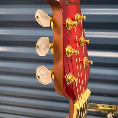 Ovation Celebrity Limited Edition Model CP 2001 Electric Acoustic Guitar 2006 - Red Flame image 8