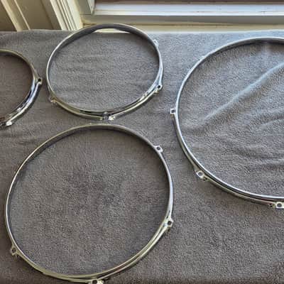 Yamaha 1.5 triple flanged hoops chrome 8, 10, 12 16 2025 - chrome image 2