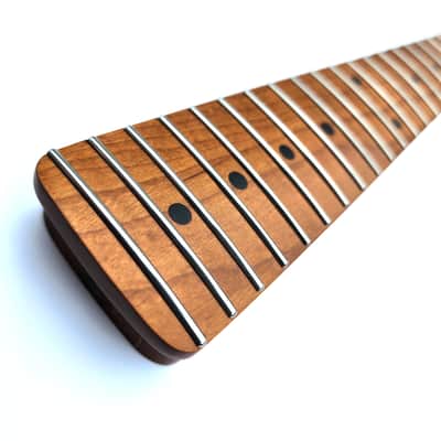 Brio Nitro Satin Roasted Maple S-Style Neck Dual Action Truss Rod at Headstock image 9
