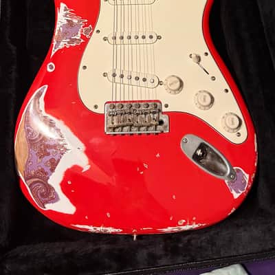 LsL Instruments Saticoy S Style 2025 - Dakota Red Over Purple Pasiley image 1