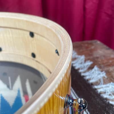 Maelo Drums 5th Anniversary Curly Maple 5.5x14 Snare Drum image 13