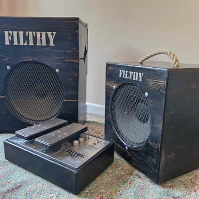 Filthy Amplification Dual-Amp Stereo Rig Hand-Wired UK Boutique Fender/Vox – 15" + 12" image 3