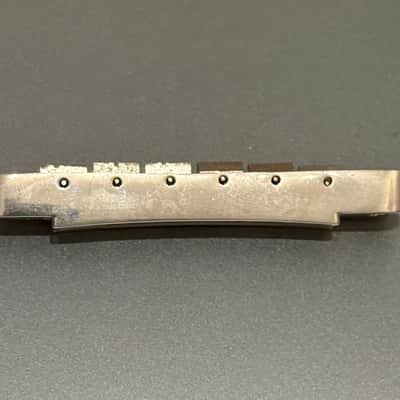 Gibson ABR-1 Tune-O-Matic Bridge 1980's, Nickel, Les Paul, SG, 335 image 4