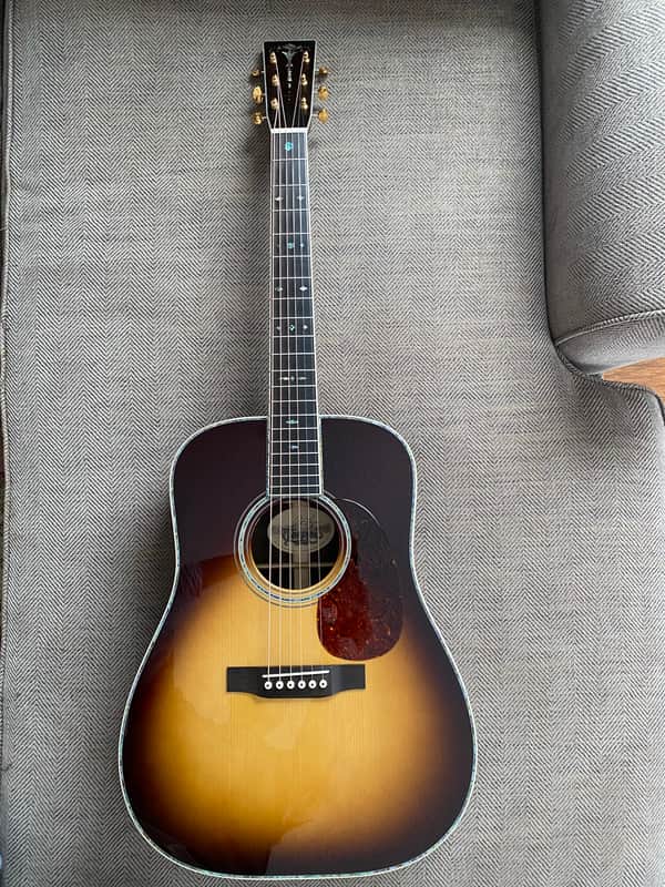Preston Thompson D-42 Brazilian/Adirondack, Vintage Martin Sunburst, Engraved Tuners, 2020, WOW! image 1