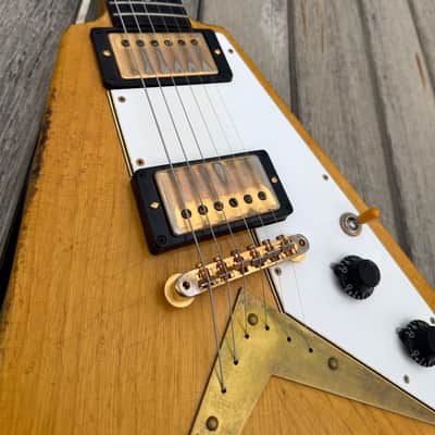 Gibson 1958 Murphy Aged Flying V Limited Edition 2021 - Korina aged image 14