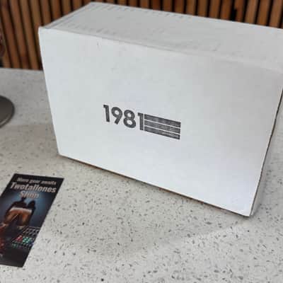1981 Inventions DRV Overdrive Pedal White Limited Colorway w/ Box, Manual, Pouch & Extras image 2