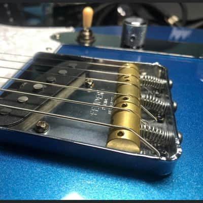 Bensonite LEFTY Compensated Tele Saddles - Brass image 2