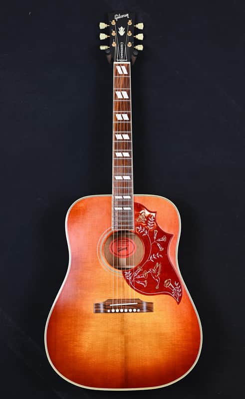 Gibson Custom Shop Historic 1960 Hummingbird with Fixed Bridge from 2021 in Heritage Cherry Sunburst with original case image 1