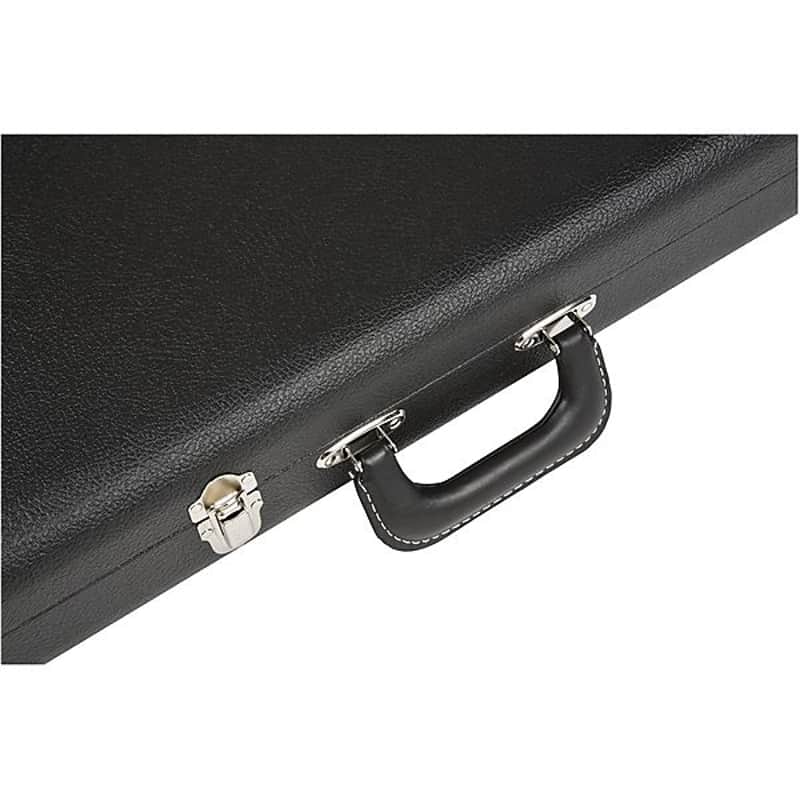 Fender G&G Deluxe Strat/Tele Hardshell Case, Black with Orange Plush Interior, Fender Amp Logo 2016 image 1