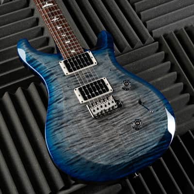 PRS S2 Custom 24 with Pattern Thin Neck Profile 2024 - Faded Gray Black Blue Burst image 3