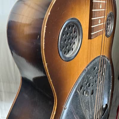 Dobro Resophonic Square Neck 1970’s - Sunbust Acoustic Slide Guitar image 13