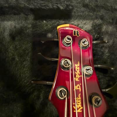 Roscoe Century Custom 3006 Jazz Bass USA Made “The Red Devil” image 3