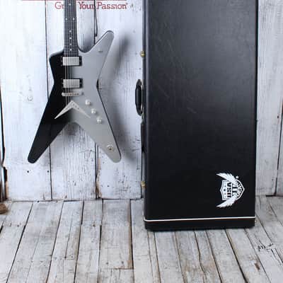 Dean USA ML Custom Metallic Silver to Metallic Black Fade Electric Guitar w Case image 2