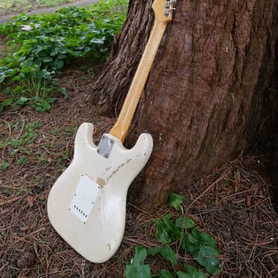 1965 Hendrix Replica Vintage Strat Blonde Relic Custom Build -Fender AY Pickups image 15