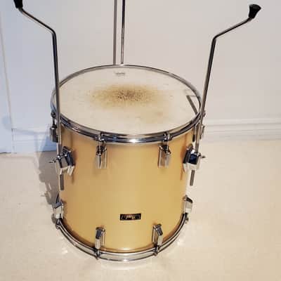 6PC VTG 1970's PEARL 22x14,16x16, 16,15,14,13 Gold Satin "Phenolic"  Concert/Power Drum Kit - Gorgeous Clean A+ image 14