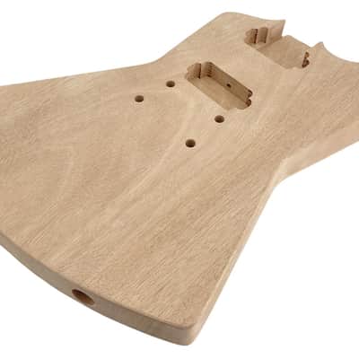 Unfinished Mahogany Electric Guitar Body – HH Routing image 5