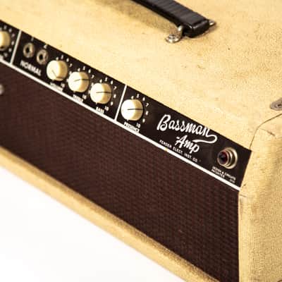 Fender Blonde Bassman Head w/ Matching 2x12 Cab Owned by Mike Campbell image 13