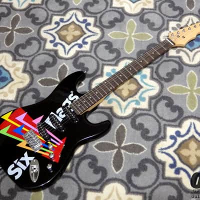 Six Flags Stratocaster Electric Guitar (2000s, Six Flags Logo Finish) image 10