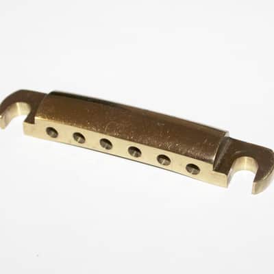 Vintage 1970's Mighty Mite Tailpiece Brass Les Paul ES SG Stop Tail image 4