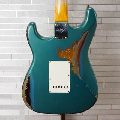 Fender Custom Shop 2025 61' Stratocaster Heavy Relic - Aged Ocean Turqouise over 3-Color Sunburst image 2