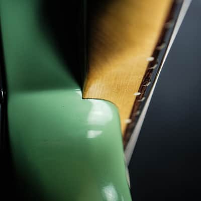 2009 Fender FSR American Standard Stratocaster with Matching Headstock surf green image 8