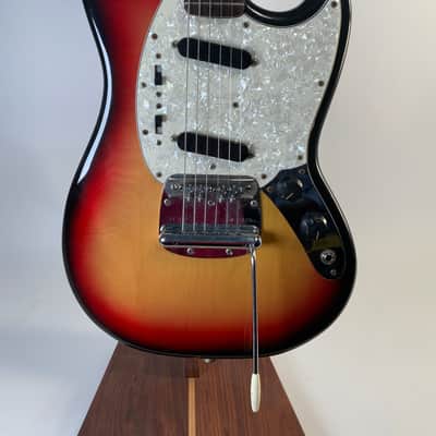 1972 Fender Mustang Sunburst — OHSC, BEAUTIFUL Mastery Bridge Upgrade (Original Bridge Included) image 6