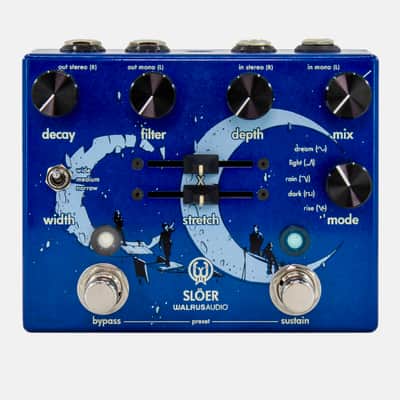 Walrus Audio Slöer Stereo Multi-Texture Reverb 2023 - Present - Lollipop Blue image 1