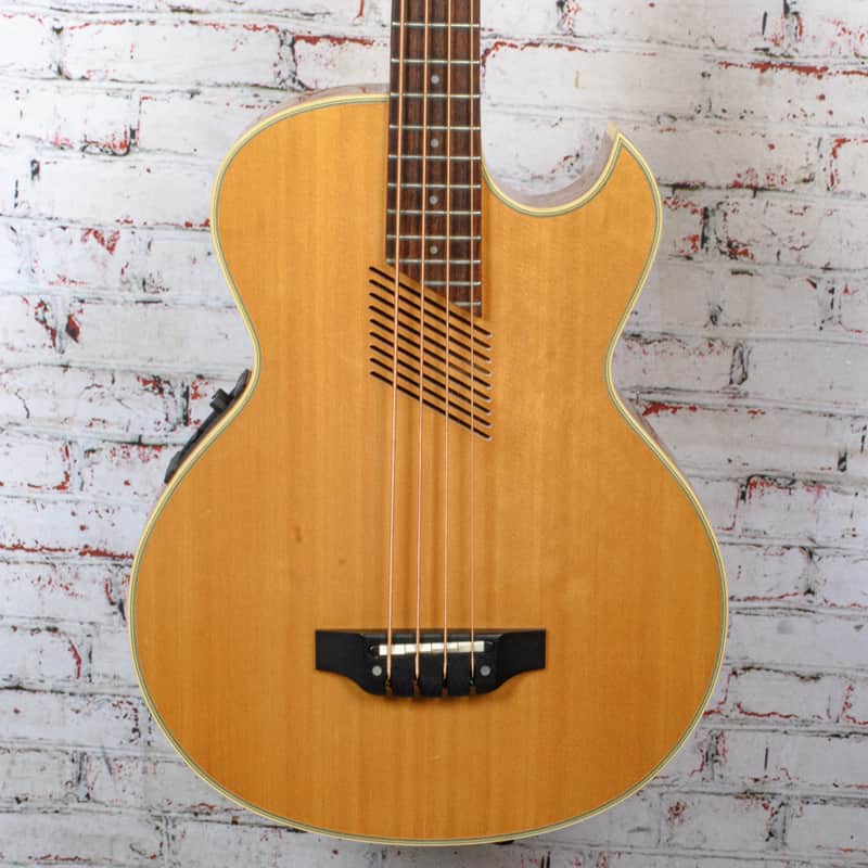 Washburn - AB-20 Electric Acoustic Bass Guitar - Natural - w/HSC - x3172 - USED image 1