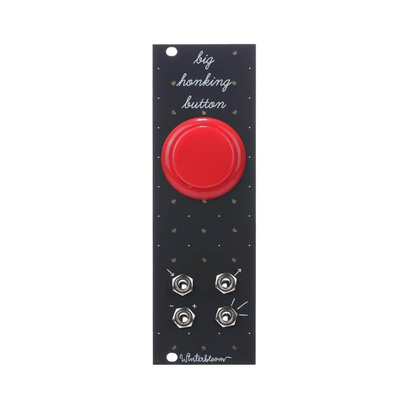 Winterbloom Big Honking Button Eurorack Sample Trigger Module (Black/Red) image 1