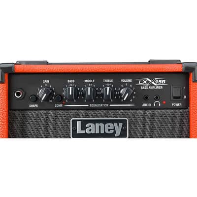 Laney 15 Watt Bass Guitar Combo Amplifier w/ 2 x 5" Woofers - Red - LX15B-RED image 2