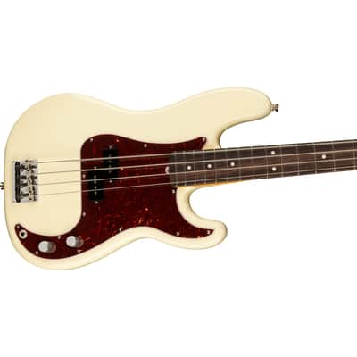 Fender American Professional II Precision Bass RW (Olympic White) - 4-String Electric Bass image 3