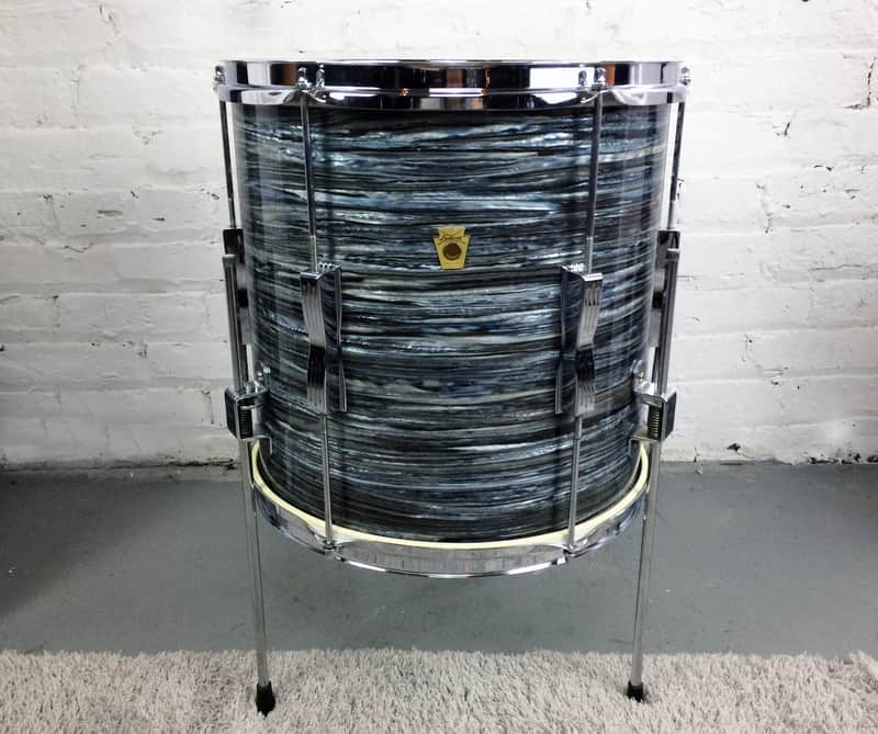 Ludwig No. 447 Club Date 14x14" Floor Tom with Keystone Badge 1960s image 2