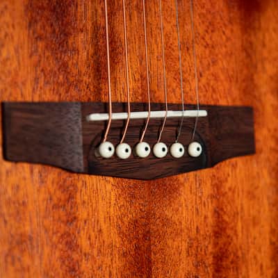 Cort GAMEDXMOP Grand Regal Acoustic Electric Cutaway Guitar. Open Pore Mahogany B-Stock image 4