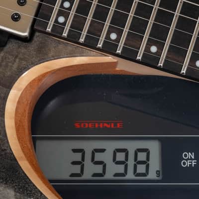 Mayones Duvell 6 4Ever Curly Poplar - Natural Fade Black Burst image 13