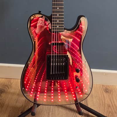 Infinity Mirror LED Electric Guitar – Sound Reactive RGB Lights - Customised in the U.K. image 7