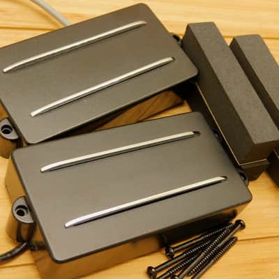 G.M. MM style 4 str. Dual Rail Bass Humbucker Set A5 image 3