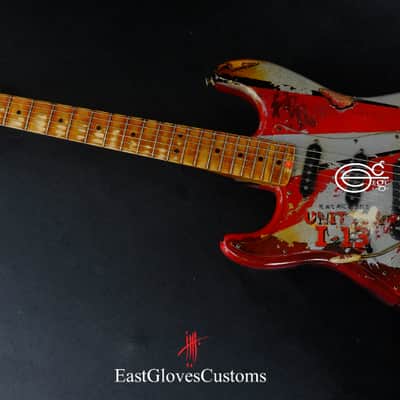 Fender MXY-7 Ohka Left Handed Cherry Blossom Kamikaze Heavy Aged Relic by East Gloves Customs (1of1) image 6