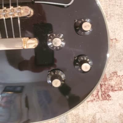 Sekova Les Paul Custom Three Pickup Triple Pickup Black Beauty Pearly Gates 1970s Black / Ebony W Case image 5