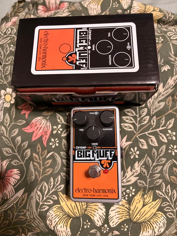 Electro-Harmonix Op Amp Big Muff Pi Reissue 2017 - Present - Black/Orange image 1