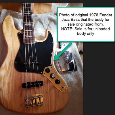 Fender Jazz Bass Body - Vintage 1978 - Natural image 24
